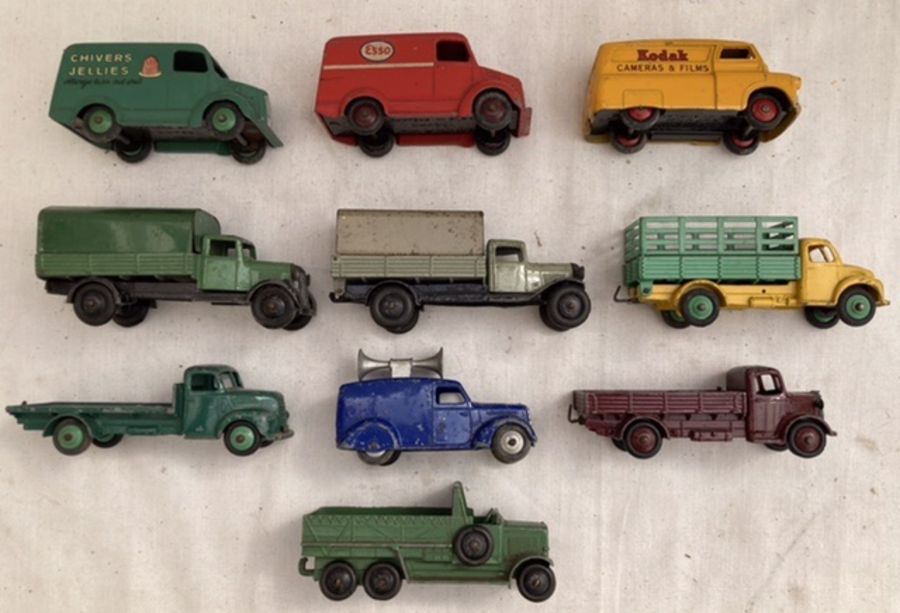 Dinky: A collection of unboxed Dinky Toys commercial vehicles to include: Trojan Chivers and Esso, - Image 2 of 3
