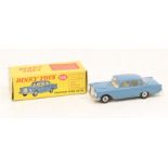 Dinky: A boxed Dinky Toys, Mercedes Benz 220 SE, Reference No. 186, greyish-blue body with off-white