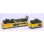 Dinky: A pair of boxed Dinky Toys, to comprise: Centurion Tank, Reference 651; and Tank Transporter,