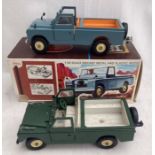 Britains: A boxed Britains Land Rover, Reference Number 9676, together with a similar example