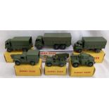 Dinky: A collection of assorted boxed Dinky Toys, military vehicles to include: 10 Ton Army Truck