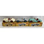 Dinky: A collection of three boxed Dinky Toys vehicles, to comprise: Austin Healey 100 Sports 109,
