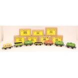 Bassett-Lowke: A collection of seven boxed Bassett-Lowke, O Gauge, Rolling Stock Series Wagons, to