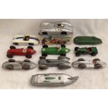 Dinky: A collection of unboxed Dinky Toys, racing and speed record cars to include: Speed of the