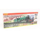 Hornby: A boxed Hornby, OO Gauge Electric Train Set, Flying Scotsman, comprising: locomotive and