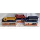 Dinky: A collection of three boxed Dinky Toys vehicles to comprise: Guy Van Lyons Swiss Rolls,