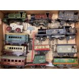 Hornby: A collection of assorted Hornby O Gauge, to include: used locomotives and rolling stock,