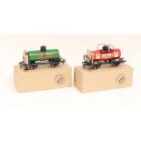 ETS: A pair of ETS boxed O Gauge, tankers, comprising: Castrol Tank Car, Reference 469; and Mobilgas