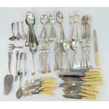 A quantity of Edwardian and later good quality silver plated cutlery and flat wares