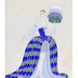 Erté [Romain de Tirtoff] (Russian-French, 1892-1990). Art Deco Fashion. An original costume