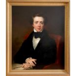 John Wood (British, 1801-1870). Student at RA schools, gold medallist 1825. Self-portrait, half-