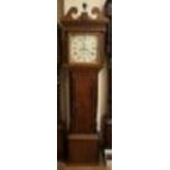 Whitehurst of Congleton (E Whitehurft on the dial)  8 day longcase clock with 12" square dial.