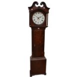 William Holliwell of Darby (Derby) 30 hour longcase clock with 13" round dial with sad mouth