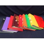 A quantity of stamps comprising: 7 folders, 1 Philatelia album and 1 folder. All have very much a