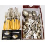 Collection of silver plated flatwares