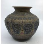 An Indian bronze vase. H:16cm