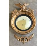 A Regency style mirror (a/f)