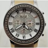 A Freeze gentleman's stainless steel quartz chronograph bracelet watch, having signed circular Roman