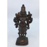 An Indian bronze figure of a deity. H:14.5cm