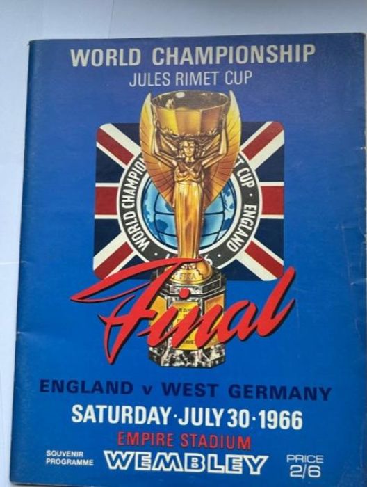 A 1966 World Cup final programme