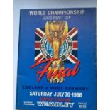 A 1966 World Cup final programme