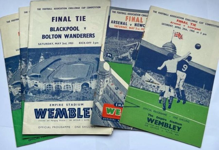 A large collection of FA cup final programmes 1950s (6) Further images added