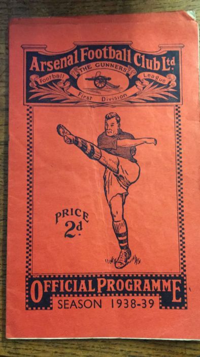 A collection of Pre War interests Arsenal football programmes 1938 Season (6) Further images added - Image 3 of 7