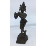 An Indian bronze figure of a deity. H:19.5cm