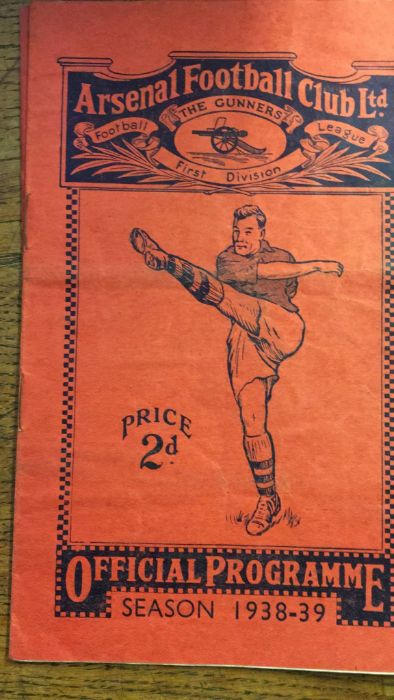 A collection of Pre War interests Arsenal football programmes 1938 Season (6) Further images added - Image 6 of 7