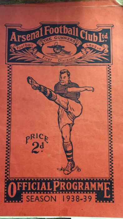 A collection of Pre War interests Arsenal football programmes 1938 Season (6) Further images added - Image 2 of 7