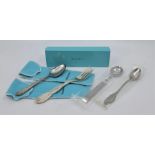 A Tiffany & Co Chrysanthemum pattern sterling silver fork, import marks for London 1991, length 17.