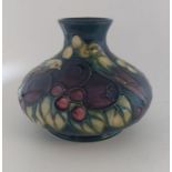 A Sally Tuffin design museum piece titled Finches vase, made by Moorcroft  C1993. Decorated with