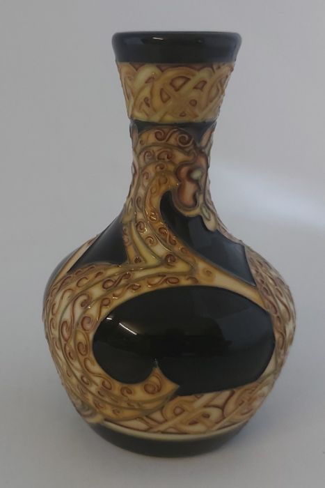 A small boxed trial Land horse Moorcroft vase  C2010. it is decorated in an abstract way with - Image 2 of 5