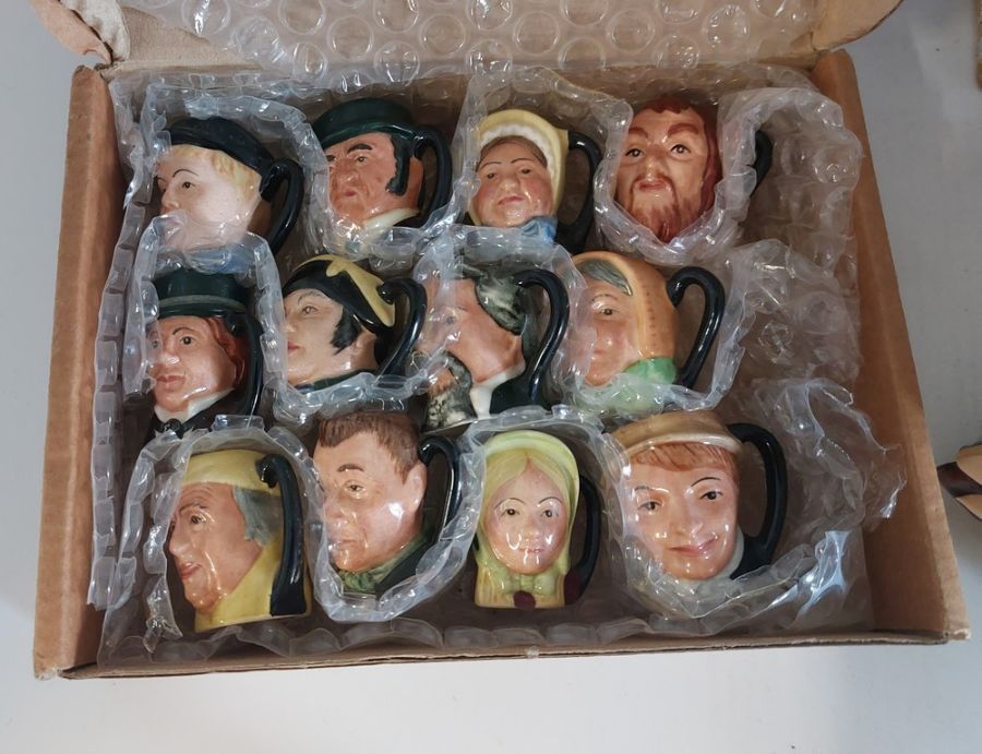 A small group of ceramics to include Royal Doulton Character jugs, to include Santa clause, Old King - Image 2 of 6