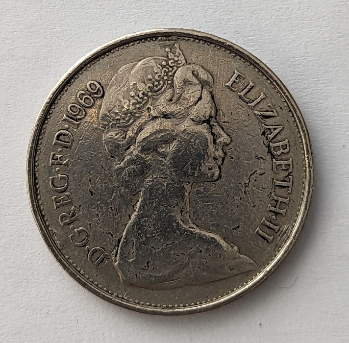 A double headed 1969 10p (ten pence) coin - Image 2 of 2
