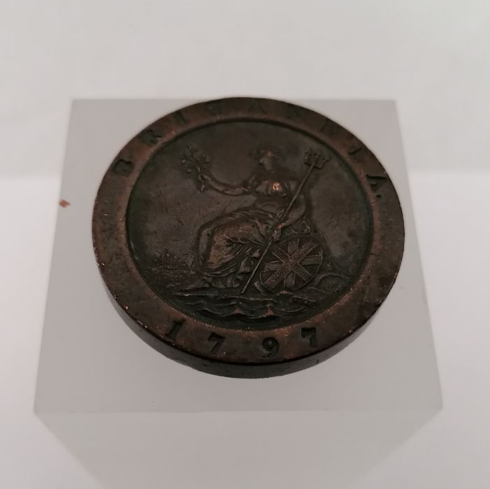 A collection of coins to include Victorian florins, George III crowns and a tin of French coins  and - Image 10 of 36