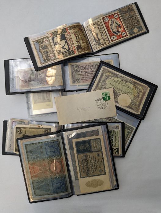 ***AWAY***A collection bank notes from early to middle 20th century. Including some from the hyper-