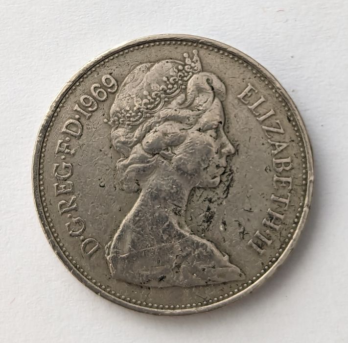 A double headed 1969 10p (ten pence) coin