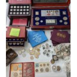 Collection of mixed world & British coins. 70th Birthday celebration of the Prince of Wales.  Pre