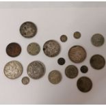 A collection of pre-decimal British coins comprising approx. 98.5g of pre 1920 silver, approx 121g