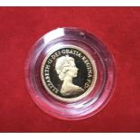 Royal Mint 1980 Proof Half Sovereign in Original Case with Certificate of Authenticity.