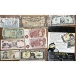 Small collection of British and World Banknotes.
