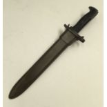 A U.S. WW2 era M1 bayonet and scabbard for the Garand rifle. Formerly the M1905 bayonet made by