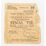 F.A. Cup: A Manchester City v. Bolton Wanderers, 24th April 1926, used F.A. Cup Final match
