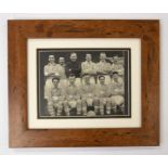 Manchester City: A framed and glazed 1954-55 Manchester City team photograph, signed by nine members