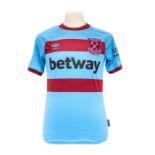 West Ham United: A West Ham United, match-worn, Jesse Lingard, short-sleeved away football shirt,