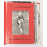 Manchester United: One binder containing a collection of signed Manchester United photographs,
