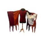 An antique Herald's costume in velvet with screen printed and hand finished applique (1)
