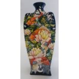 A large trial vase by Moorcroft, titled " The Pond " Designed by Helen Dale. Stands 32 cm high.