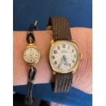 A 9ct gold Rotary Super Sports Vintage watch. Untested but winds and appears to run. With a